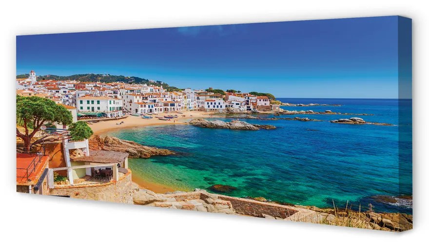 Tablouri canvas Spania coasta plaja orașului