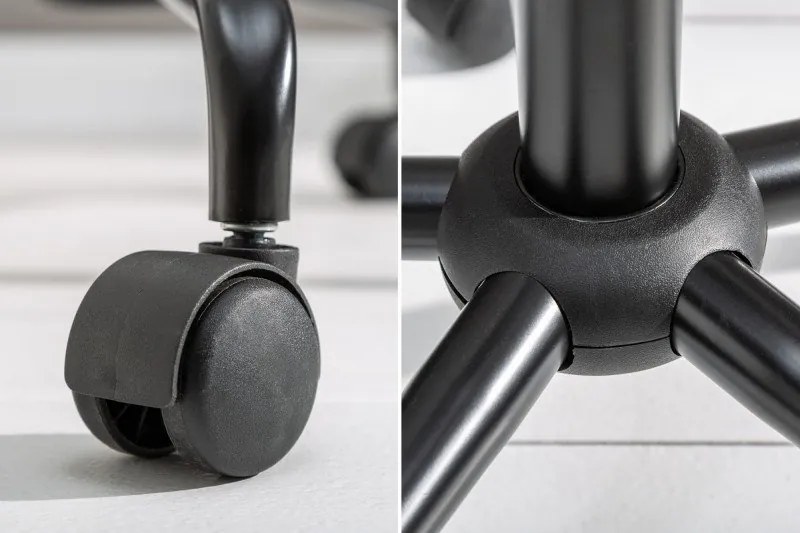 Scaun de birou elegant Dutch Comfort, catifea galben mustar