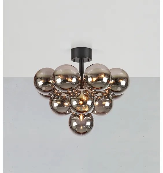 Markslöjd 108845 - Lustră aplicată MERLOT 13xG9/18W/230V Ø 56 cm negru/fumuriu