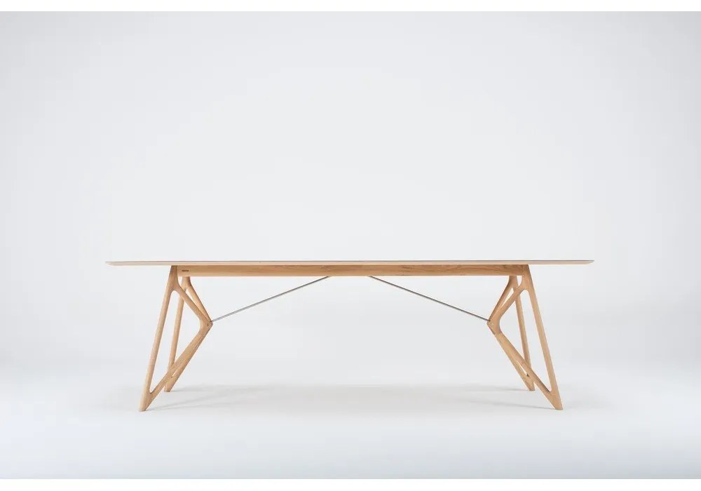 Masă de dining din lemn masiv de stejar 240x90 cm Tink - Gazzda