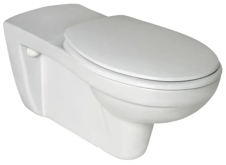 Vas wc suspendat pentru persoane cu dizabilitati Ideal Standard Contour 21 alb cu capac inclus