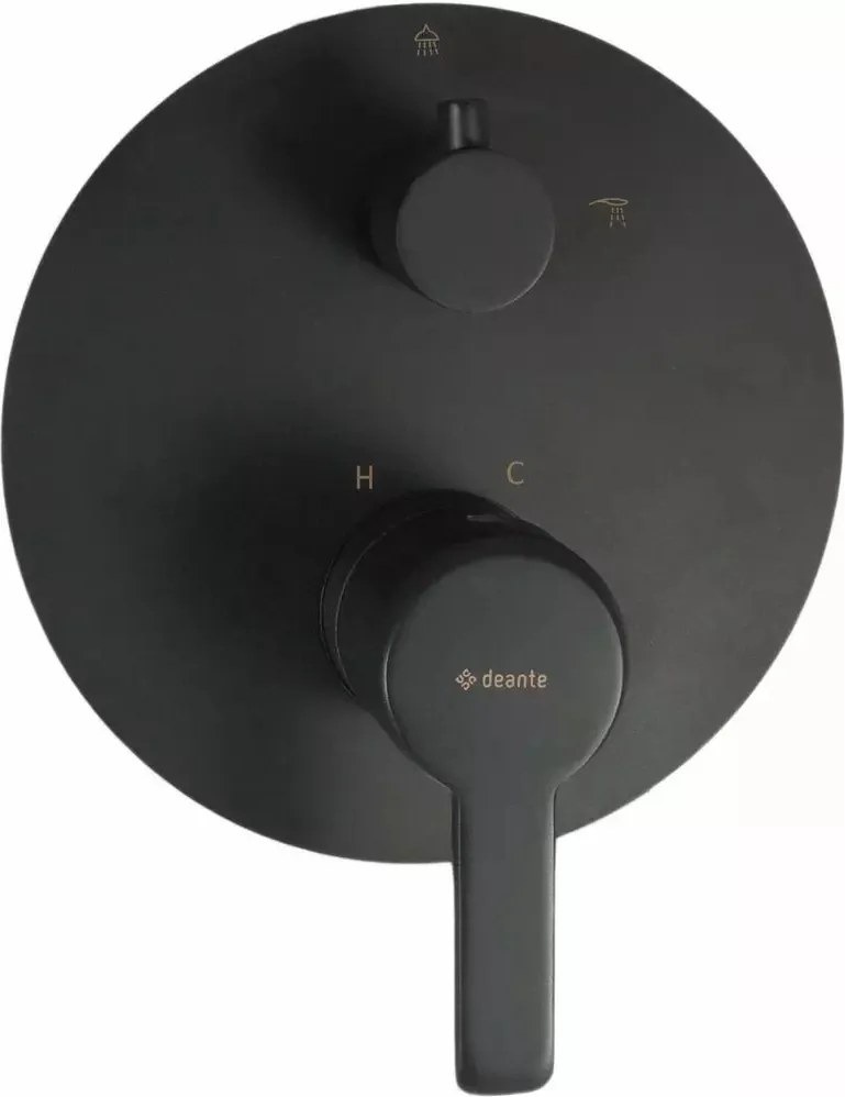 Baterie dus monocomanda incastrata Deante Arnika negru