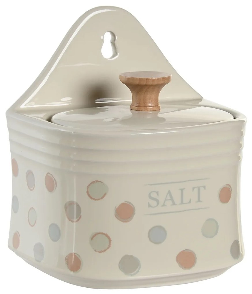 Solnita Little Dots din ceramica bej 12x14 cm