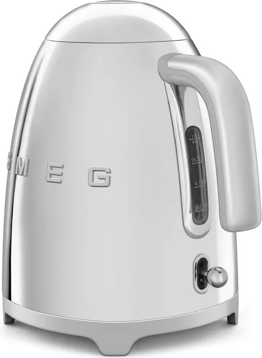 Cana electrica SMEG KLF03SSEU, 2400 W, 1,7 l, Baza rotativa la 360°, Finisaj lucios, Otel inoxidabil