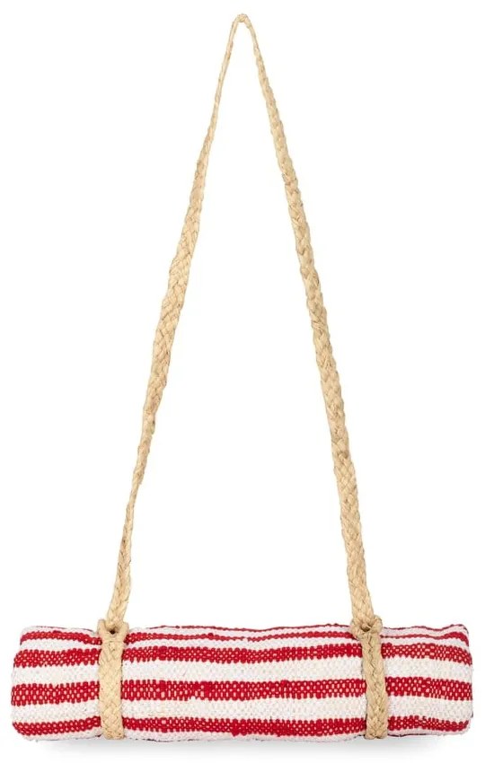 Covoraș de plajă The Nice Fleet Nosy, 175 x 80 cm, roșu