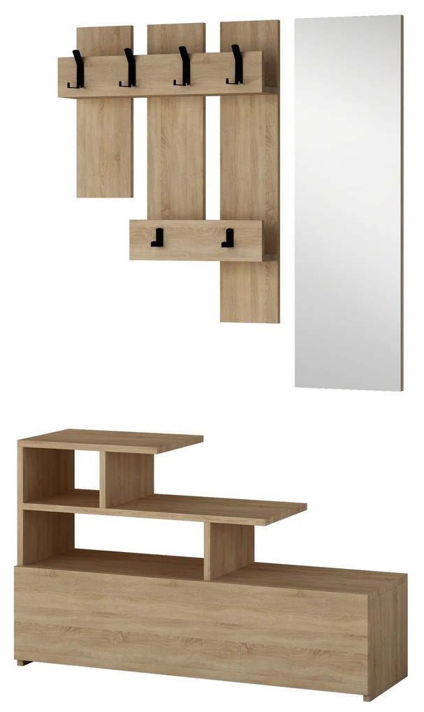 Set de hol Vespa (stejar) (cu oglindă). 1067429