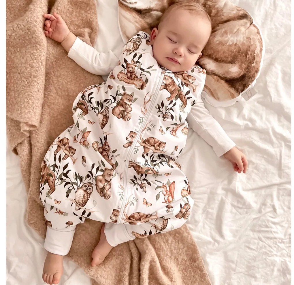 Sac de dormit cu picioare, bumbac 1 Tog, Happy Bear, XS, 6 - 12 luni
