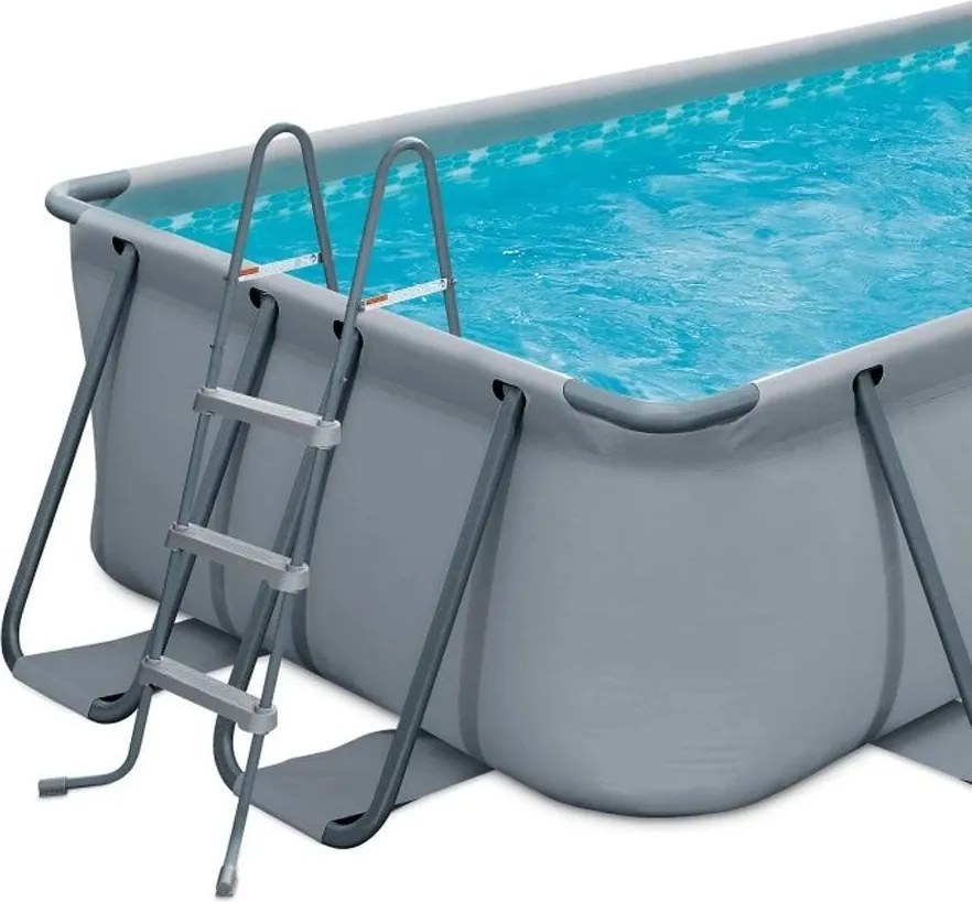 Scară pentru piscină supraterană CF 1,22 m - gri