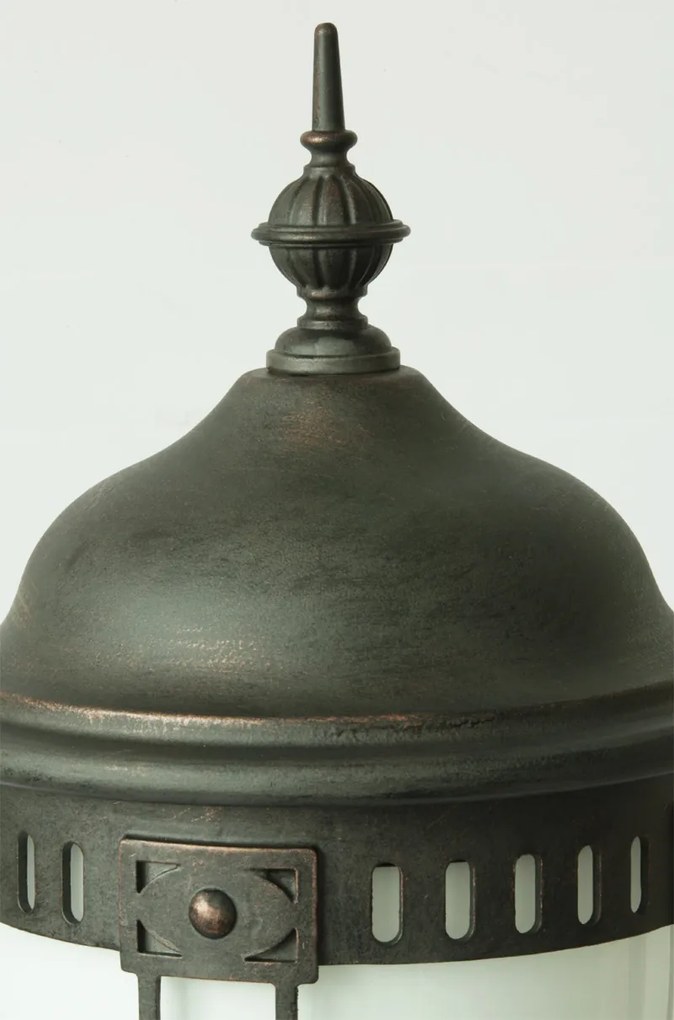 Stalp iluminat exterior din fier forjat, inaltime 60cm, AL 6613