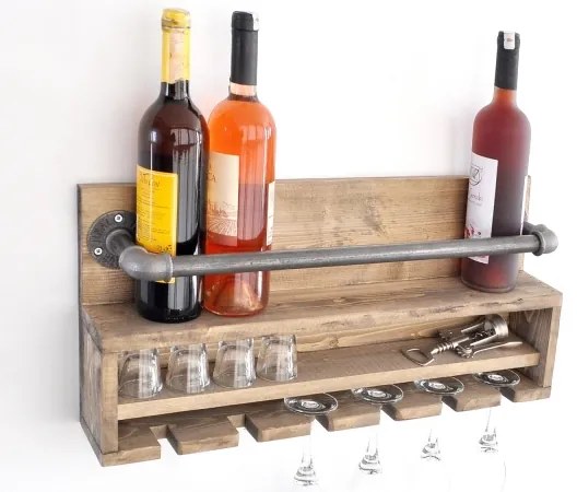 Raft de perete de bucătărie BORU 28x60 cm molid/pin