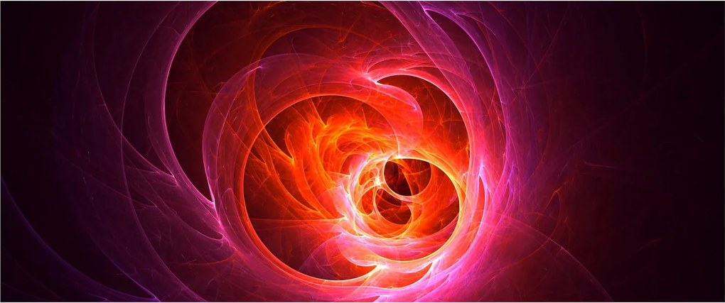 Tabloul modern cu abstracțiune roz (120x50 cm)