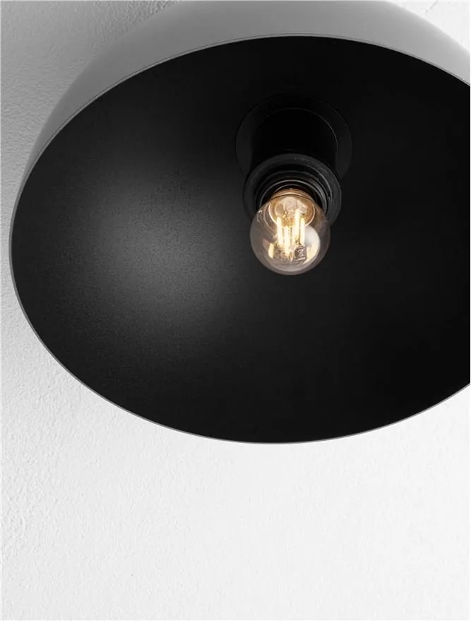 Lustra aplicata design decorativ GEA negru D-29cm