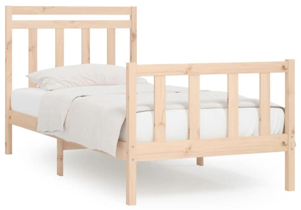 3107013 vidaXL Cadru de pat, 90x200 cm, lemn masiv de pin