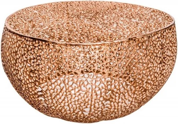 Masuta cu aspect deosebit Leaf 80cm, cupru