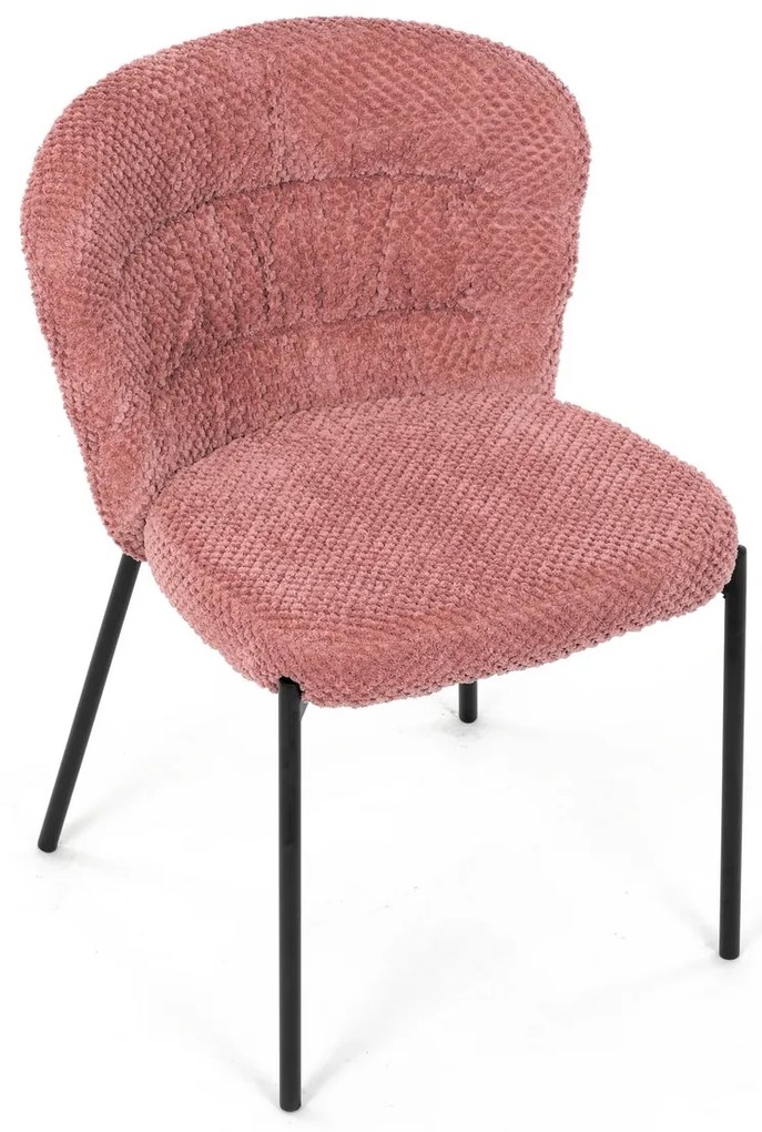 Set de scaune de sufragerie Bouclé CT-W1077 PINK2,4 buc