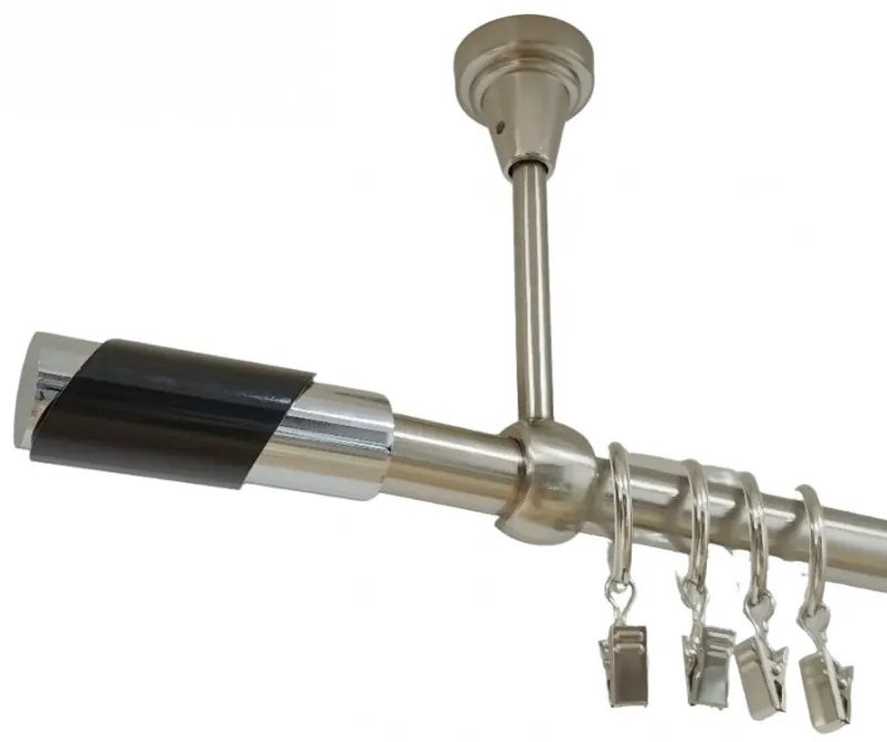 Galerie simpla prindere tavan paris 19 mm inox (Alege marime: 240 cm)