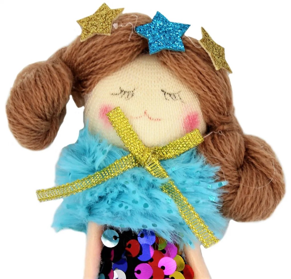 Decorațiune Zooky sirenă cu paiete multicolor