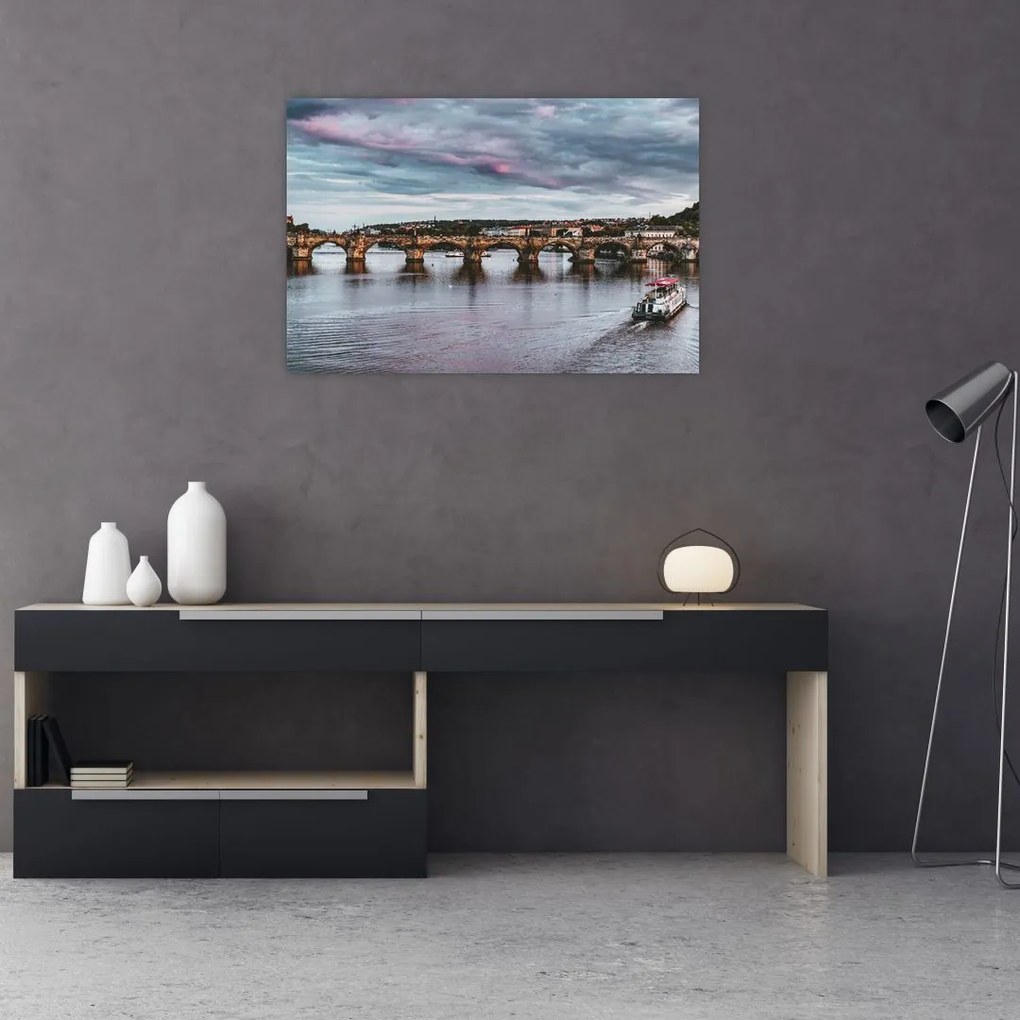 Tablou cu podul lui Carol (90x60 cm)
