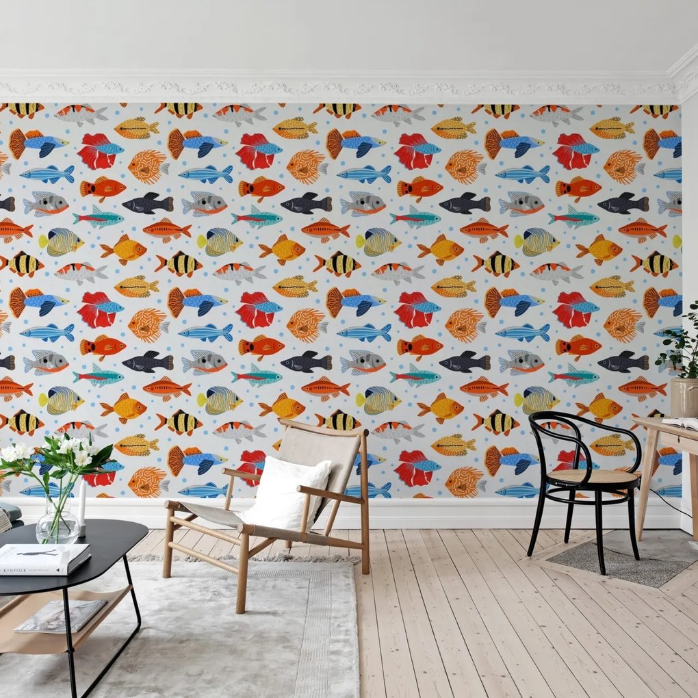 Fototapet, Fish Shoal, Day, Rebel Walls