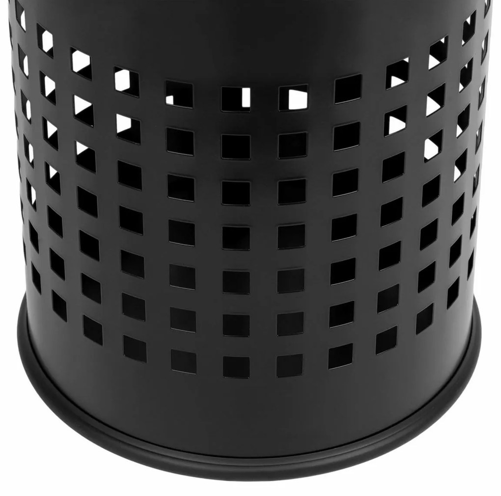 Alda Coș de gunoi Officer perforat 7 l, negru, 7 l