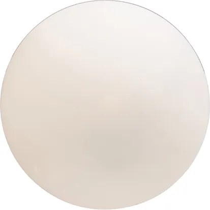 Lampă suspendată inteligentă scandinavă argintie cu sticlă opal 50cm incl. WiFi A60 - Ball 50