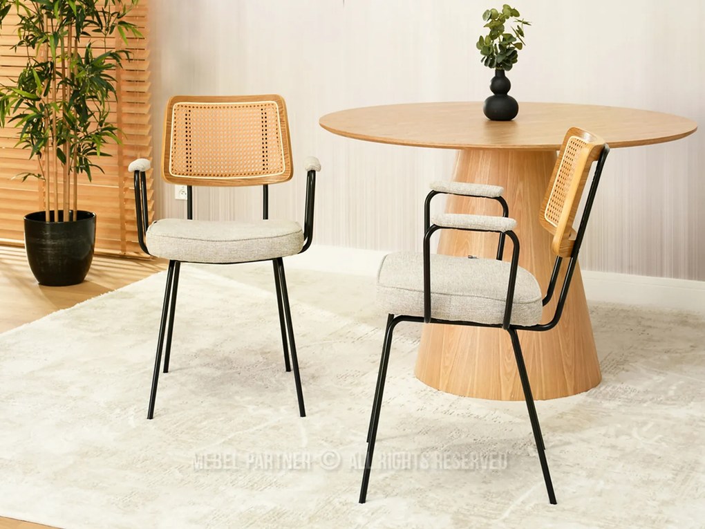 Scaun Cleo (stejar + negru). 1110976