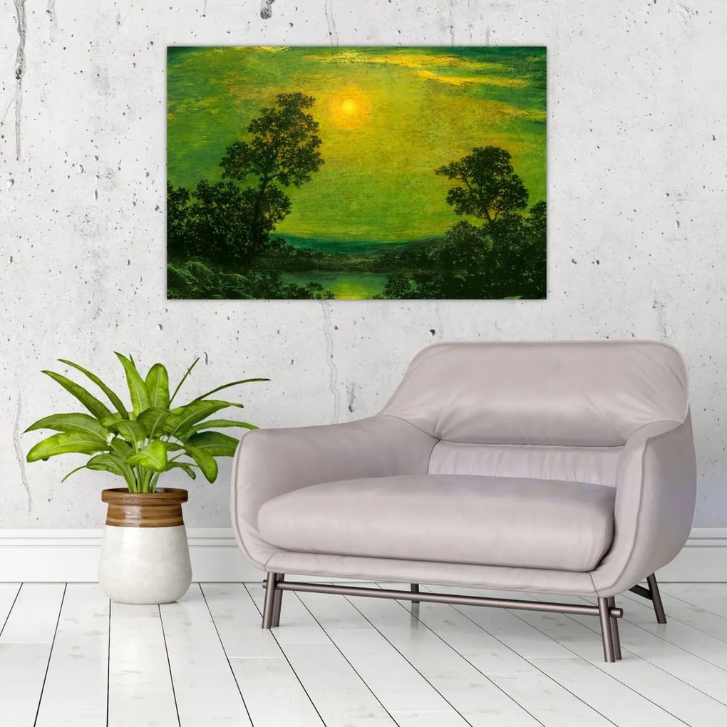 Tablou - Imitator of Ralph Albert Blakelock, Moonlight, reproducere (90x60 cm)