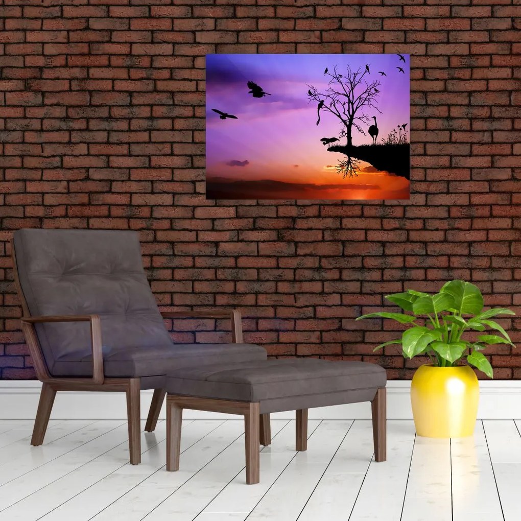 Tablou - Siluetele animalelor (70x50 cm)