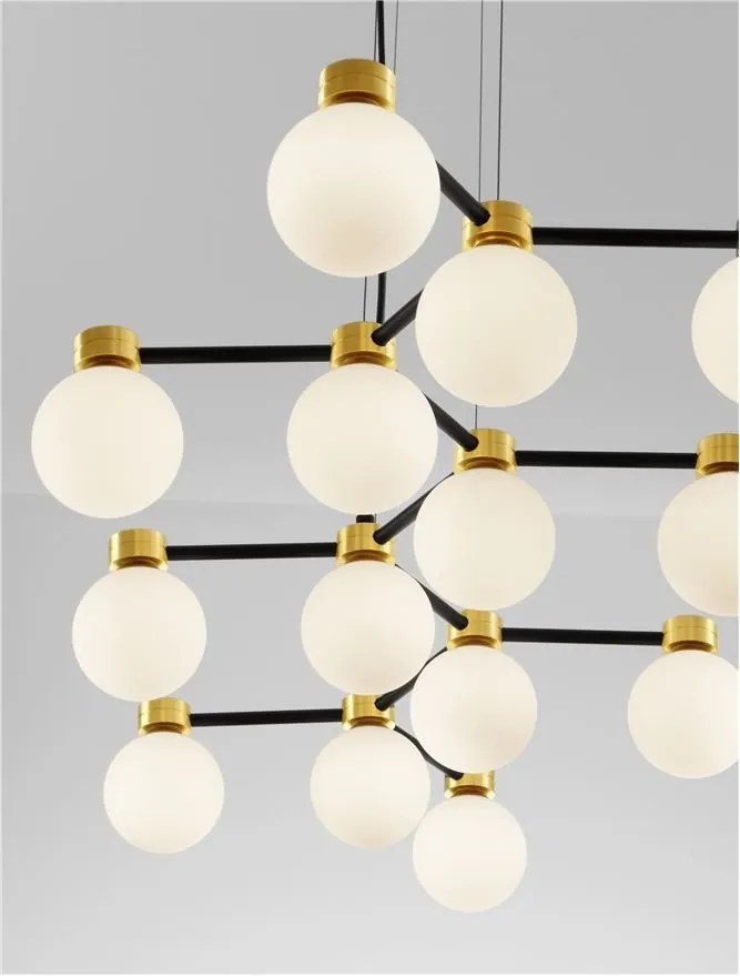 Lustra suspendata cu 14 surse de lumina DOMINO