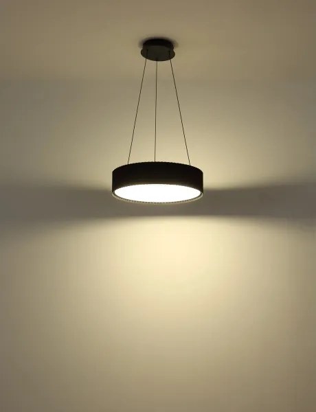 Globo 15924S - Candelabru LED suspendat pe cablu KEMP LED/45W/230V, Ø 46 cm, negru
