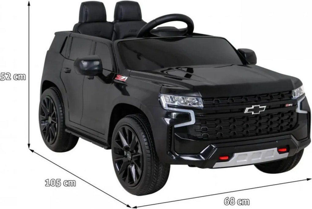 Masinuta Electrica cu acumulator pentru copii NOVOKIDS™ Chevrolet Tahoe SUV, Roti din Cauciuc EVA, Max 25 kg , Usi cu deschidere , 3 Viteze, Lungime