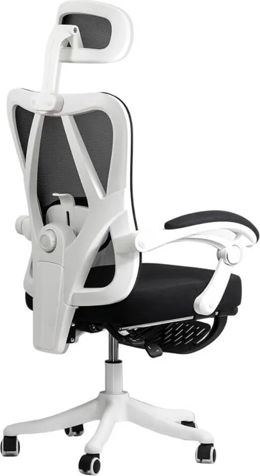 Scaun ergonomic OFF 428 negru, multiblock și suport picioare