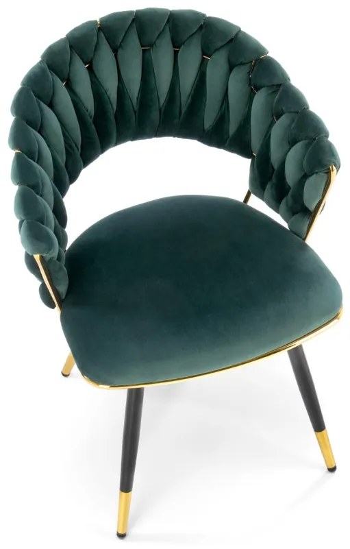 Scaun K551 velvet verde