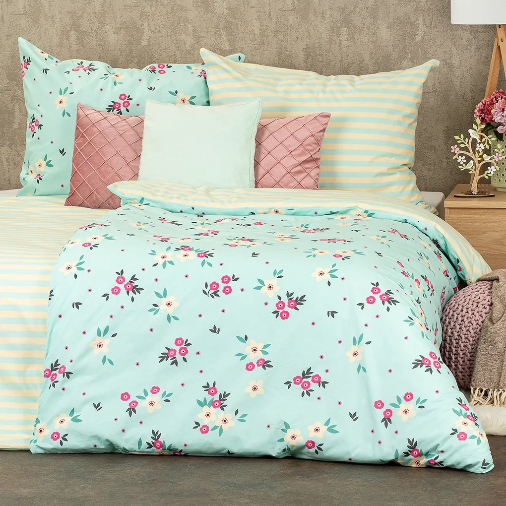 Lenjerie de pat din bumbac 4Home Ditsy flower, 140 x 220 cm, 70 x 90 cm, 140 x 220 cm, 70 x 90 cm