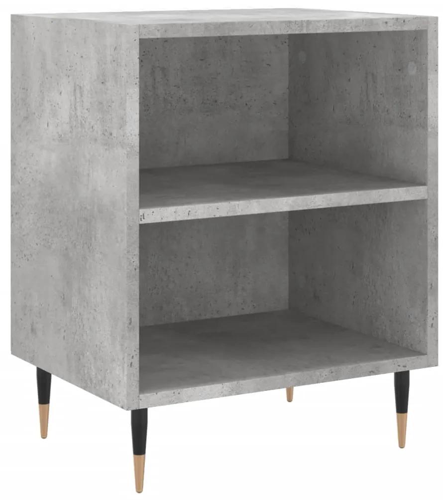 826772 vidaXL Noptieră, gri beton, 40x30x50 cm, lemn compozit