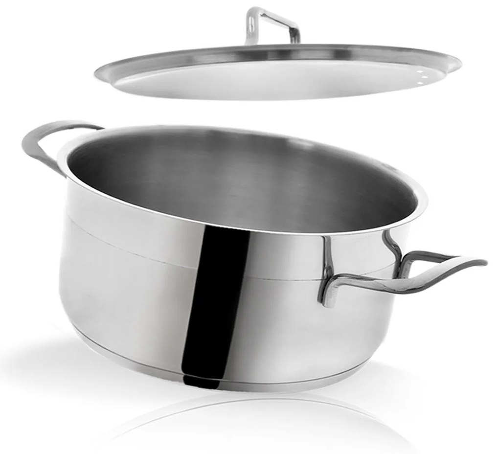 Oală din oțel inoxidabil cu capac Orion Anett 9,5 l, 9,5 l
