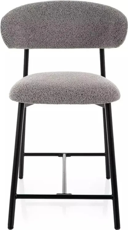 Scaun de bar Elton H-2 Noelle gri 232 / negru mat