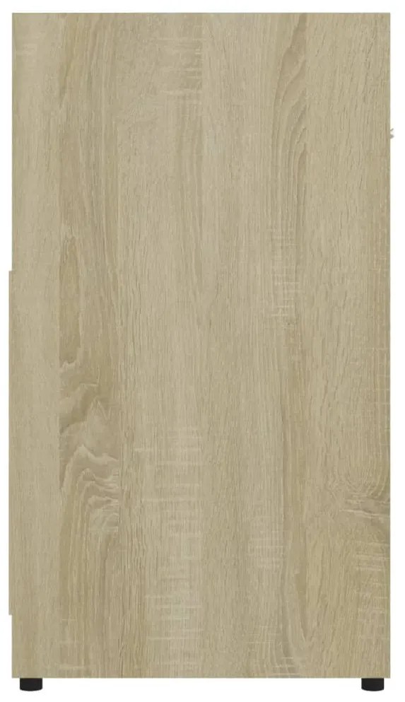 Dulap de baie, stejar Sonoma, 60 x 33 x 61 cm, PAL Stejar sonoma, 1