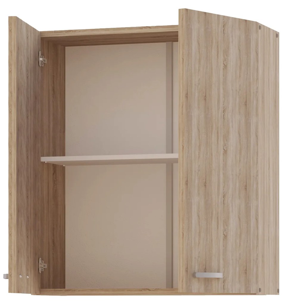 Set Living haaus Alice, Stejar Sonoma/Alb, L 220 cm