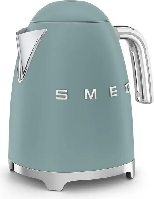 Cana electrica SMEG KLF03EGMEU, 2400 W, 1,7 l, Baza rotativa la 360°, Finisaj mat, Verde smarald