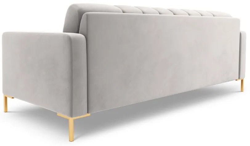 Canapea Bali 3 locuri velvet/picioare gold L177 cm