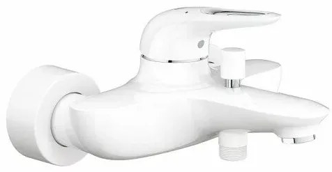 Baterie cada - dus Grohe Eurostyle New alba maner loop