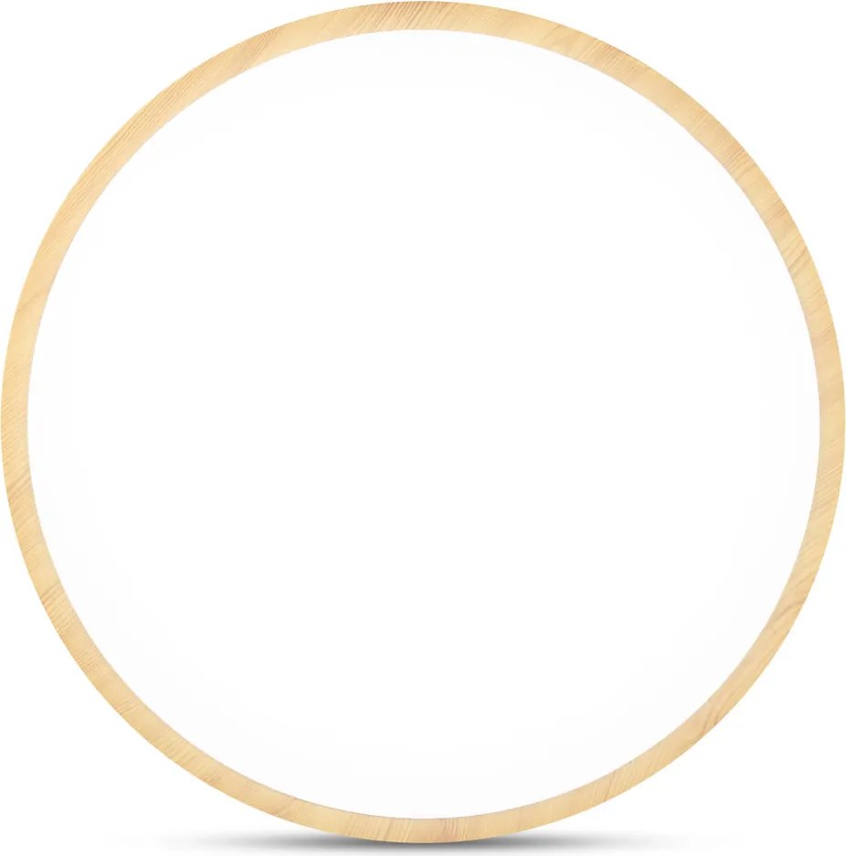 Plafoniera LED Erste Woody 45W 50cm, Design Modern Aspect Lemn, 3CCT 3000K-6000K, Corp Iluminat Elegant pentru Living, Dormitor, Eficienta 500mm