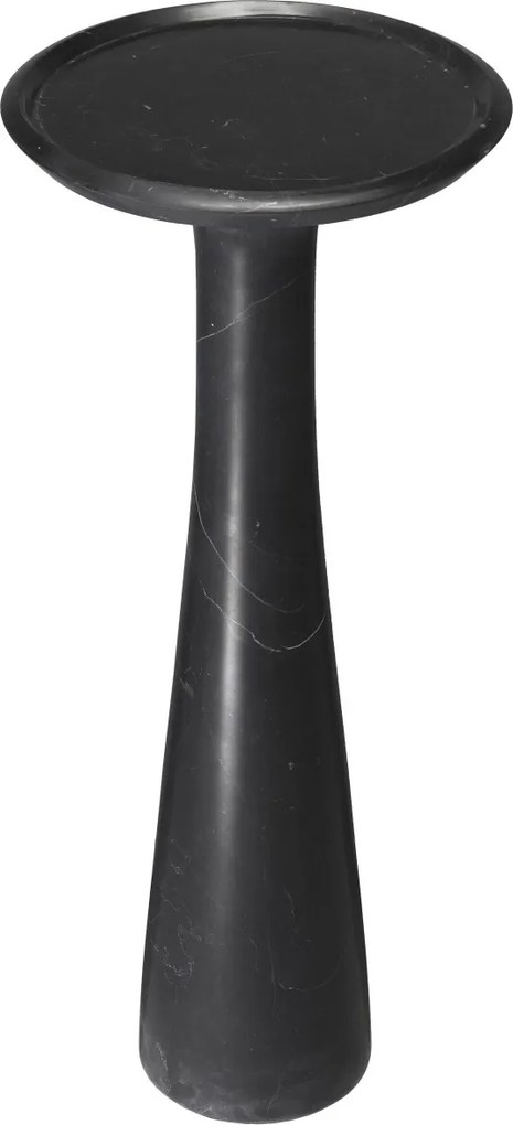 Masuta auxiliara design LUX din marmura neagra Pompano high