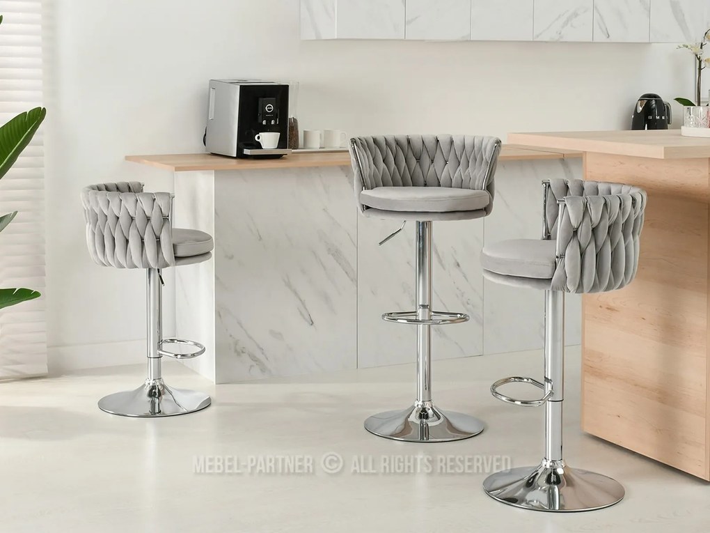 Scaun Adel (gri + chom). 1110644