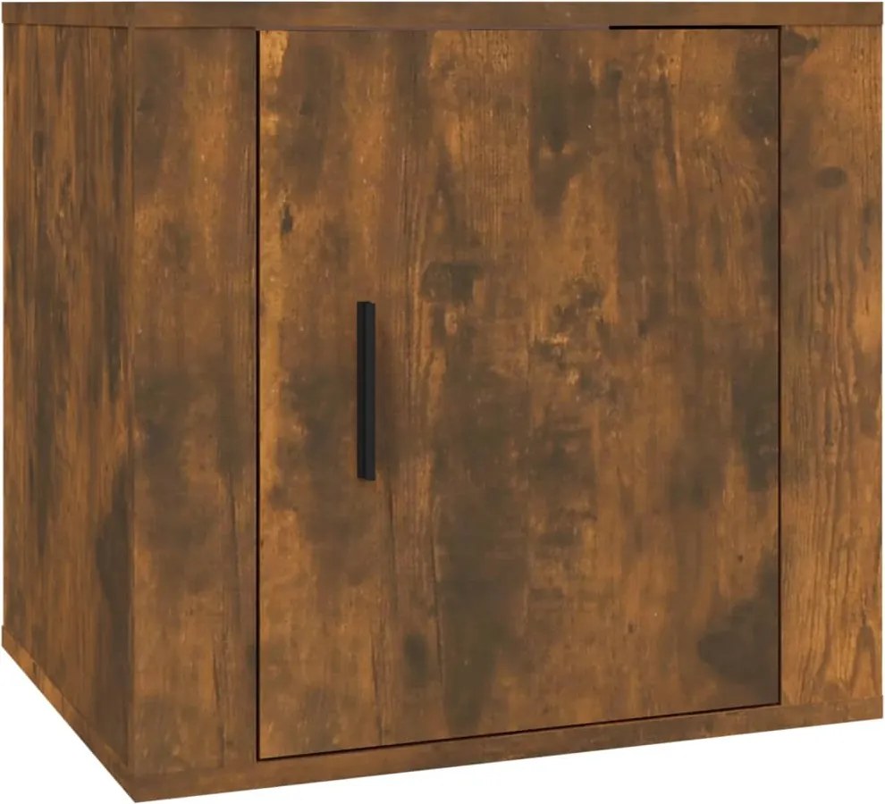 vidaXL Noptieră, stejar fumuriu, 50x39x47 cm