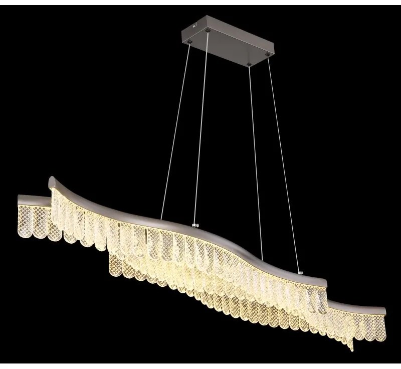 Lustra suspendata, Metal Grafit Mat, Cristale Acrilice, JULIET 67348H GL