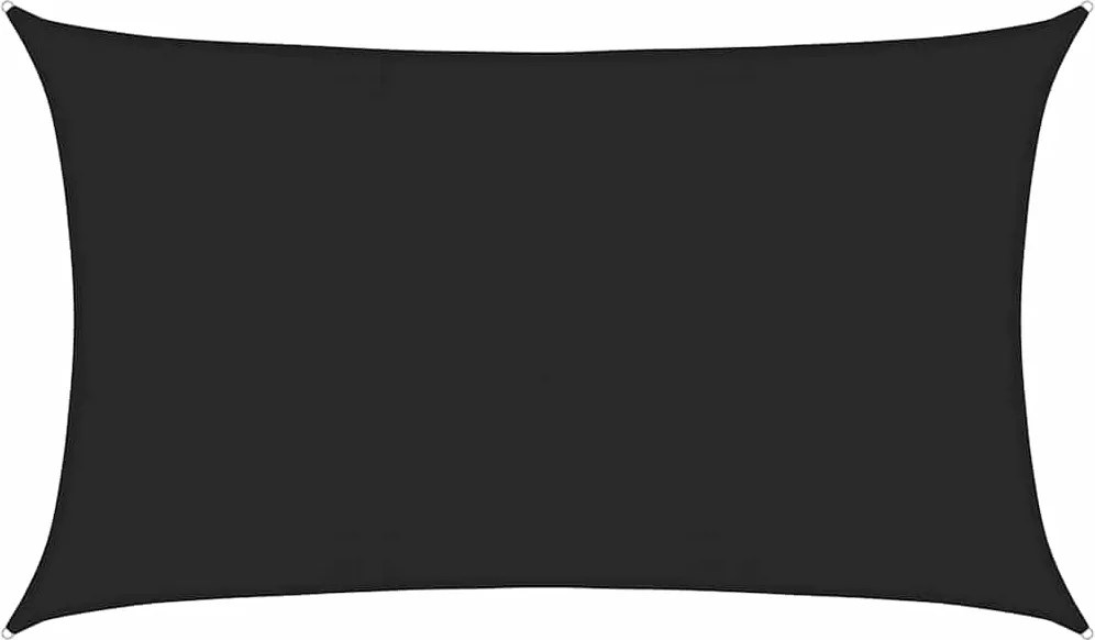 vidaXL Pânză parasolar , negru, 5x8 m , HDPE, 160 g/m²