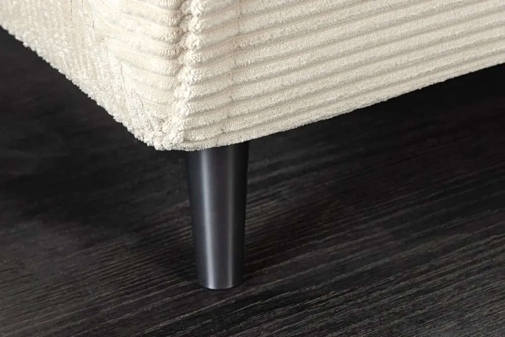 Fotoliu Pat SMART MULTIFUNCTION 100cm catifea raiata bej