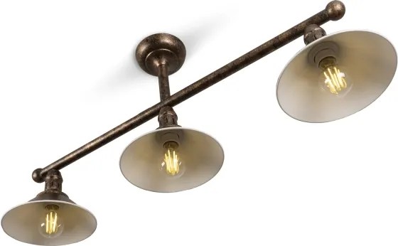 BRILAGI - Lustră pe tijă FORGE 3xE27/60W/230V patină/cupru